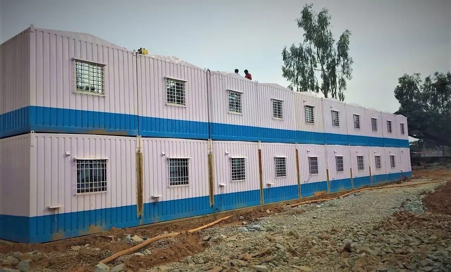 Prefab Steel Bunkhouse - Double Decker Labour Accommodation Cabin Ahmedabad
