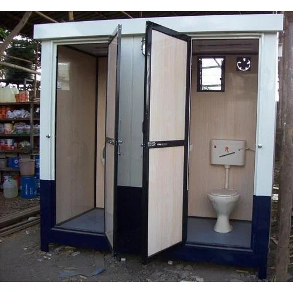 MS Mobile Toilet - Double Cabin with Western Commode Fittings Ahmedabad