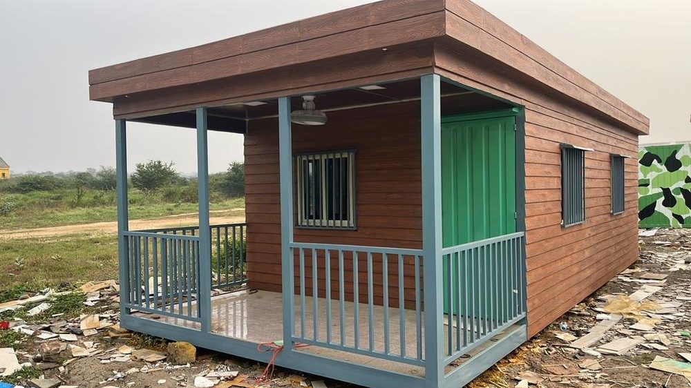 Portable Home - Wooden Finish Cabin with Open Porch Gujarat